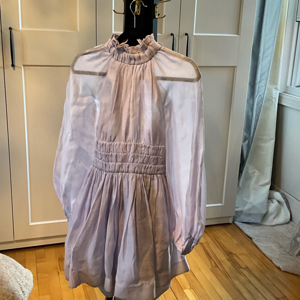 Zimmermann Lavender Backless Dress